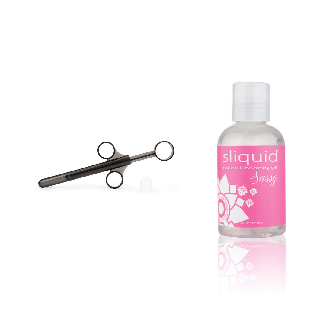 b-Vibe Lube Applicator Kit with Sliquid Sassy Lube Bundle