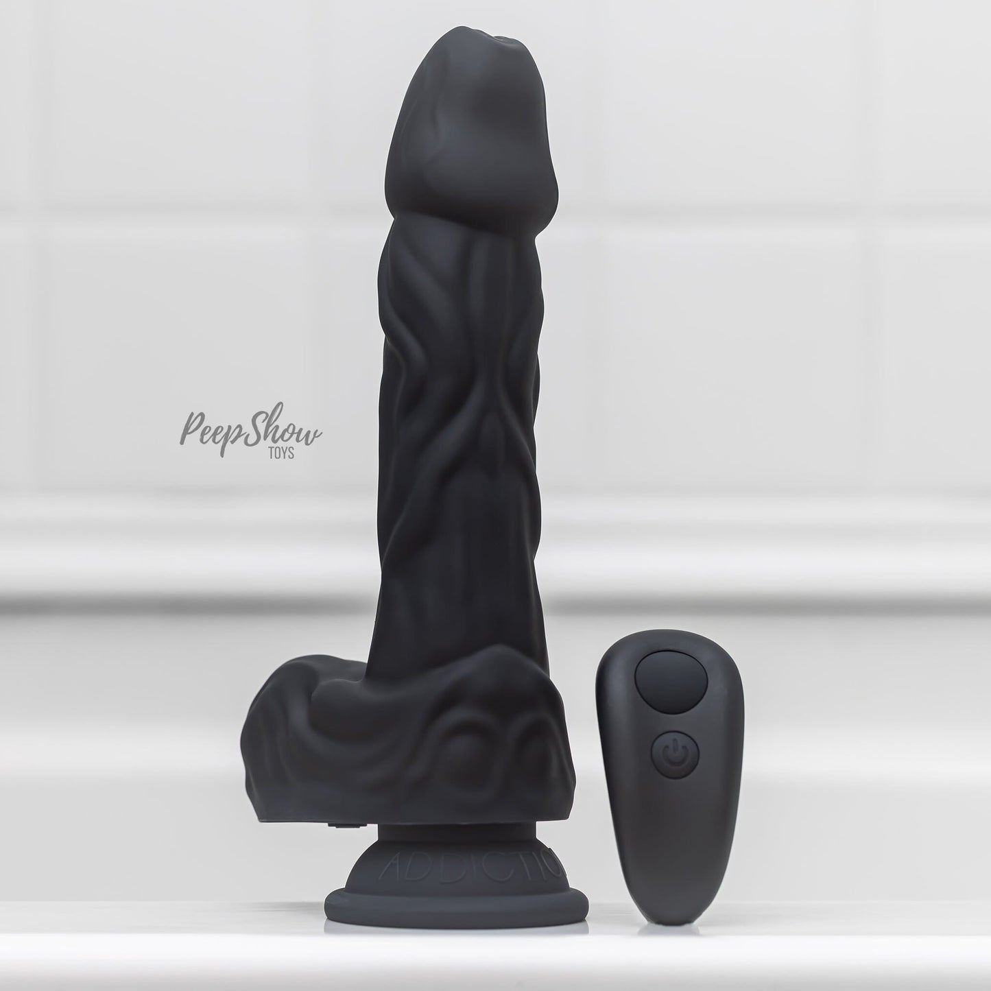Naked Addiction Demon Noir - 8.6" Thrusting & Vibrating Dildo