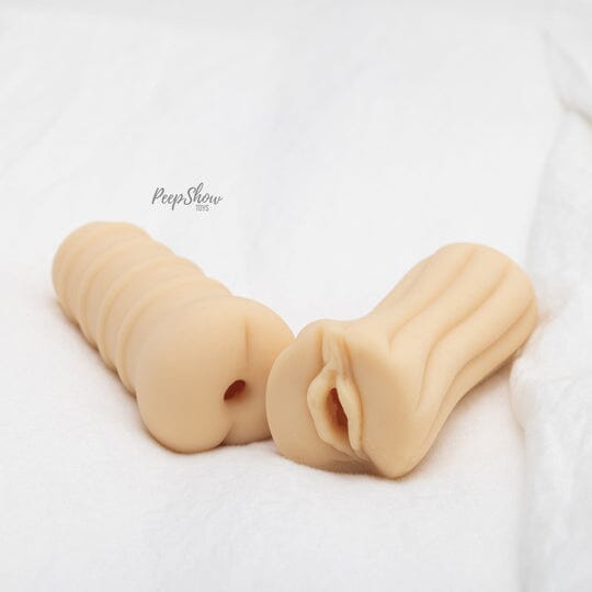 Two Soft-Silicone Strokers & Lube Bundle
