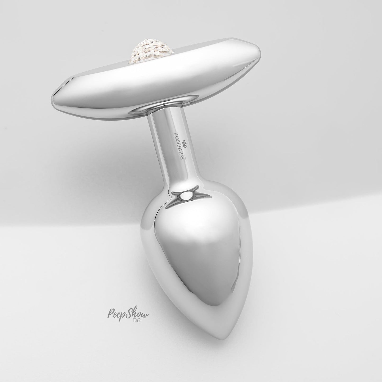 Rosebuds Stainless Steel Plug with T-Bar Base and Swarovski Crystal