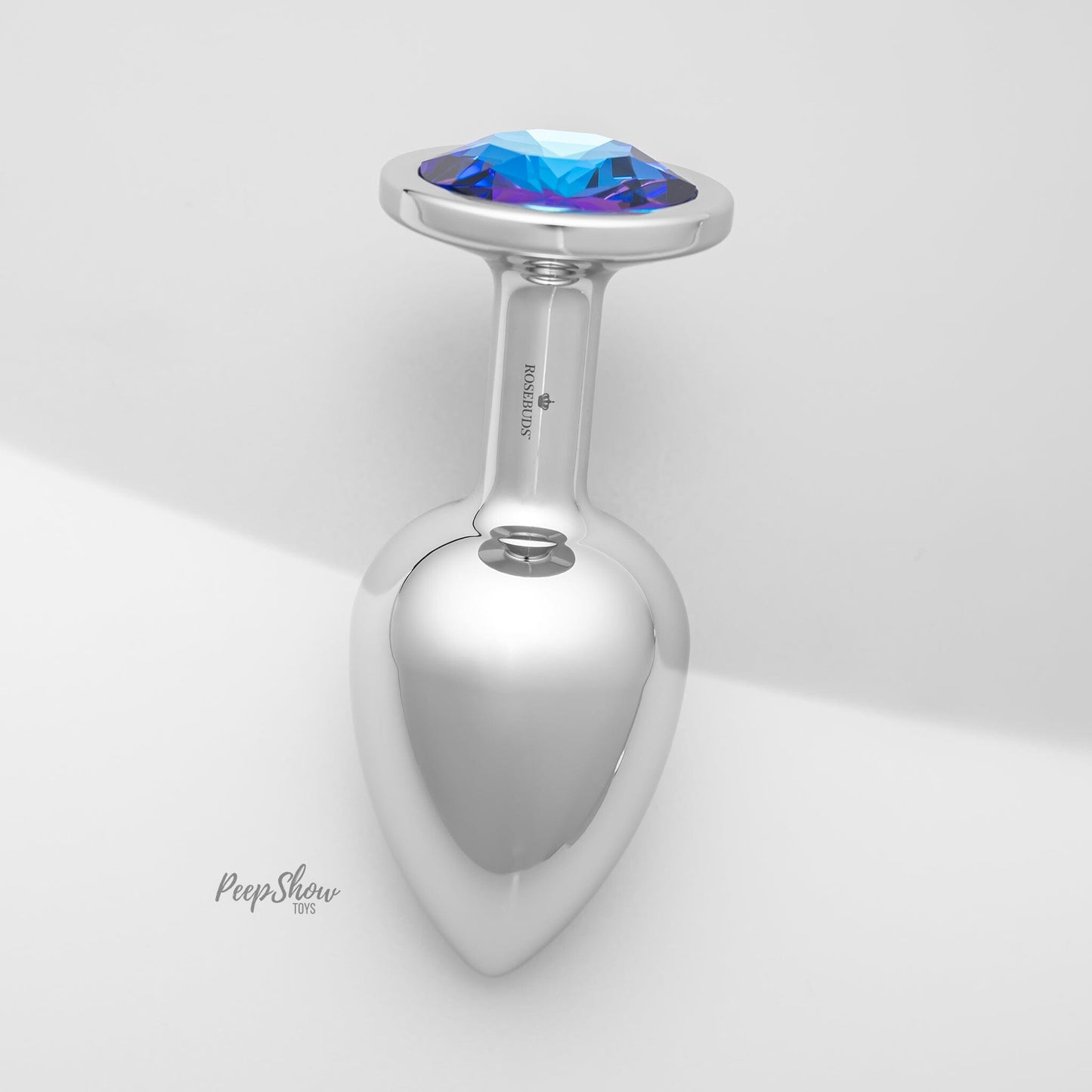 Rosebuds Stainless Steel Butt Plug - Heliotrope - 2 Sizes