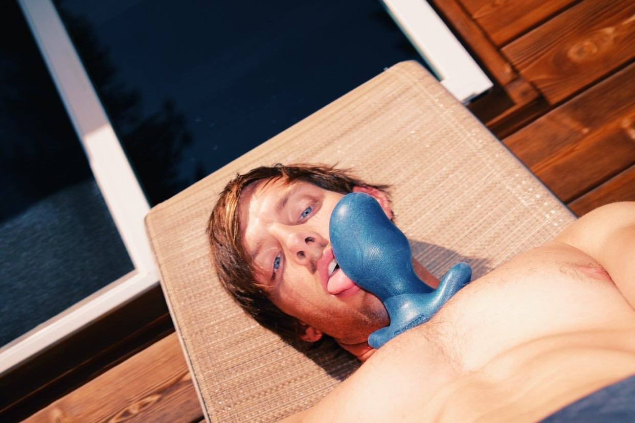 Oxballs Ergo Soft Blueballs Silicone Butt Plug, 5 Sizes