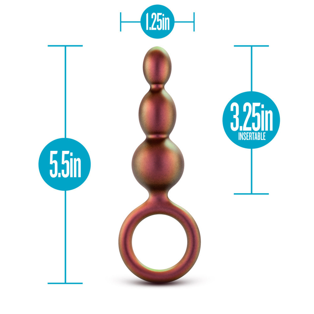 Anal Adventures Matrix Beaded - Silicone Anal Plug