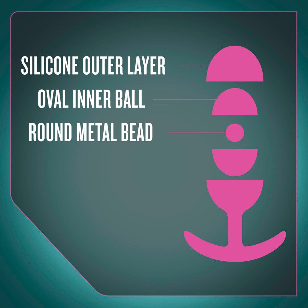 Anal Adventures Nebula Plug with Rolling Ball
