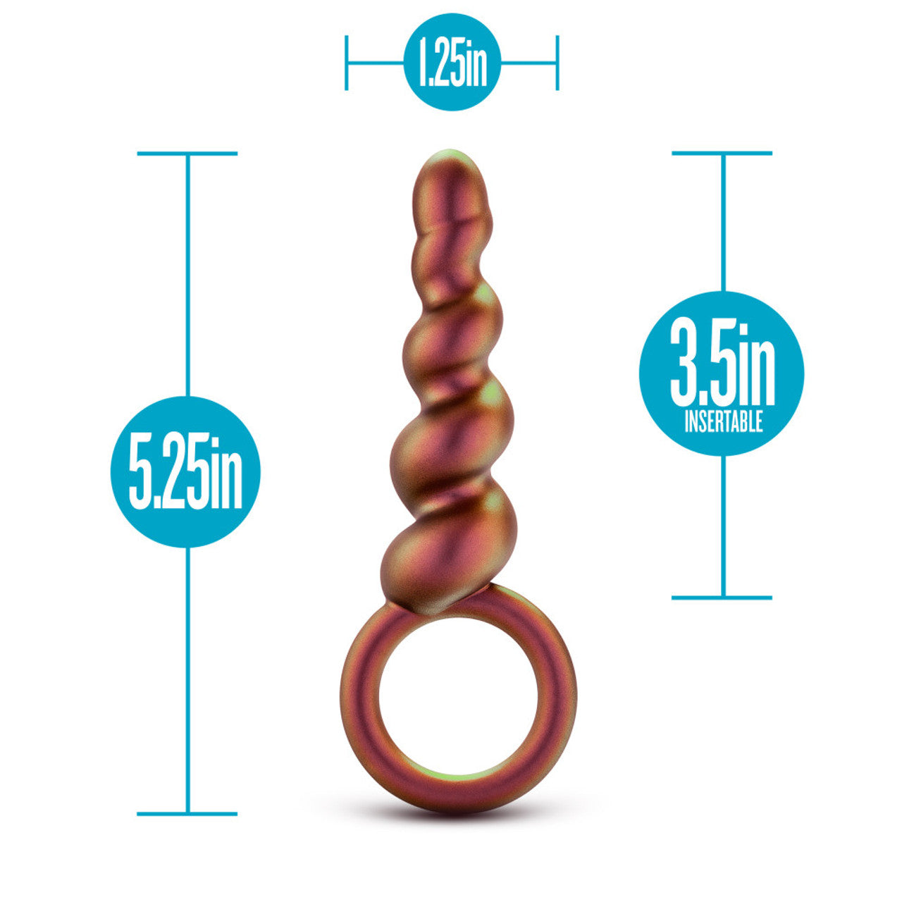 Anal Adventures Matrix Spiral - Silicone Anal Plug