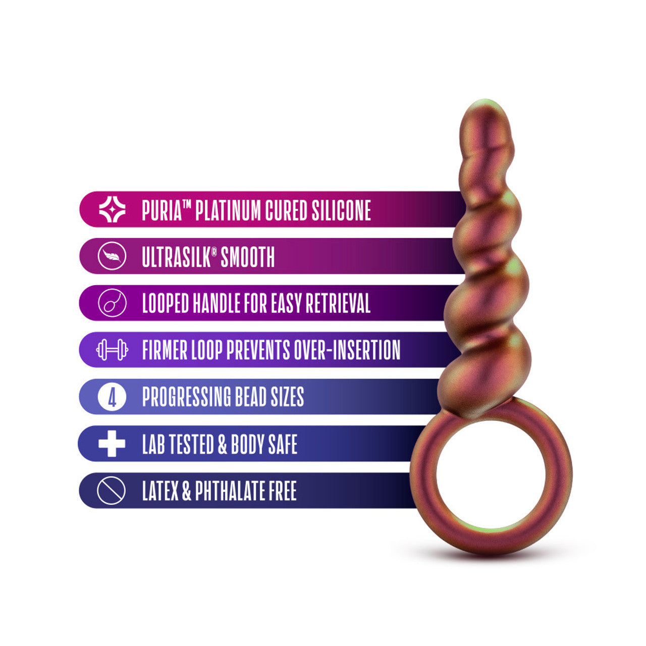 Anal Adventures Matrix Spiral - Silicone Anal Plug