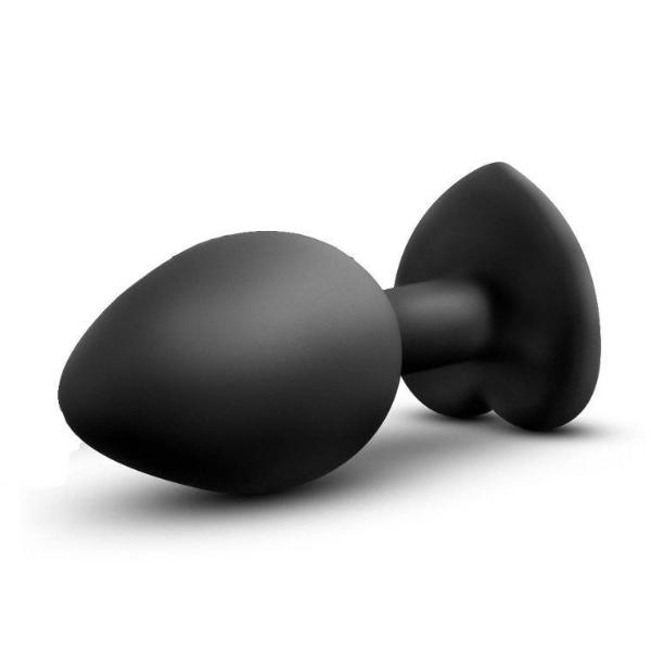 Temptasia Bling Bling Silicone Butt Plug with Clear Crystal