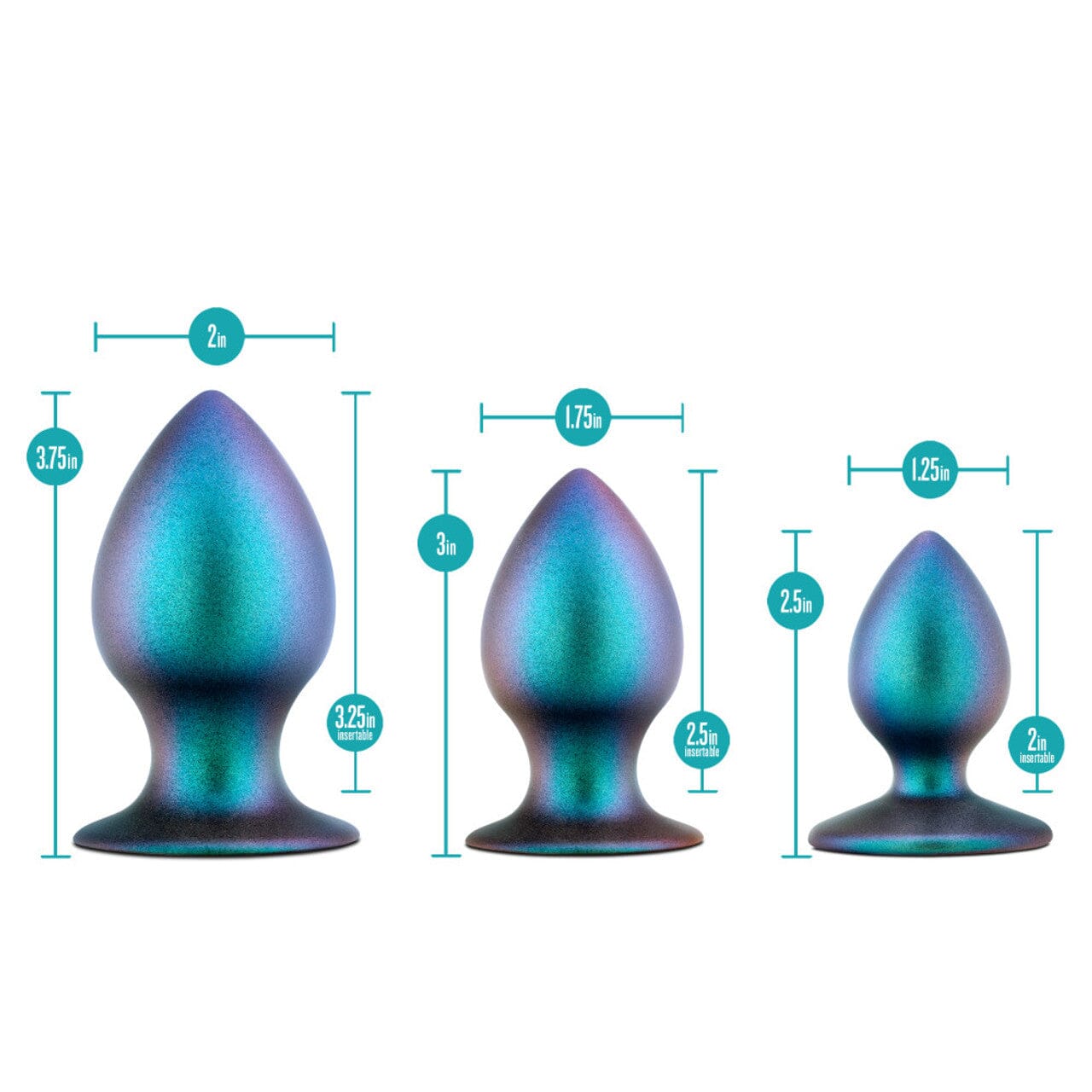 Anal Adventures Metaverse Plug Kit - 3 Plugs