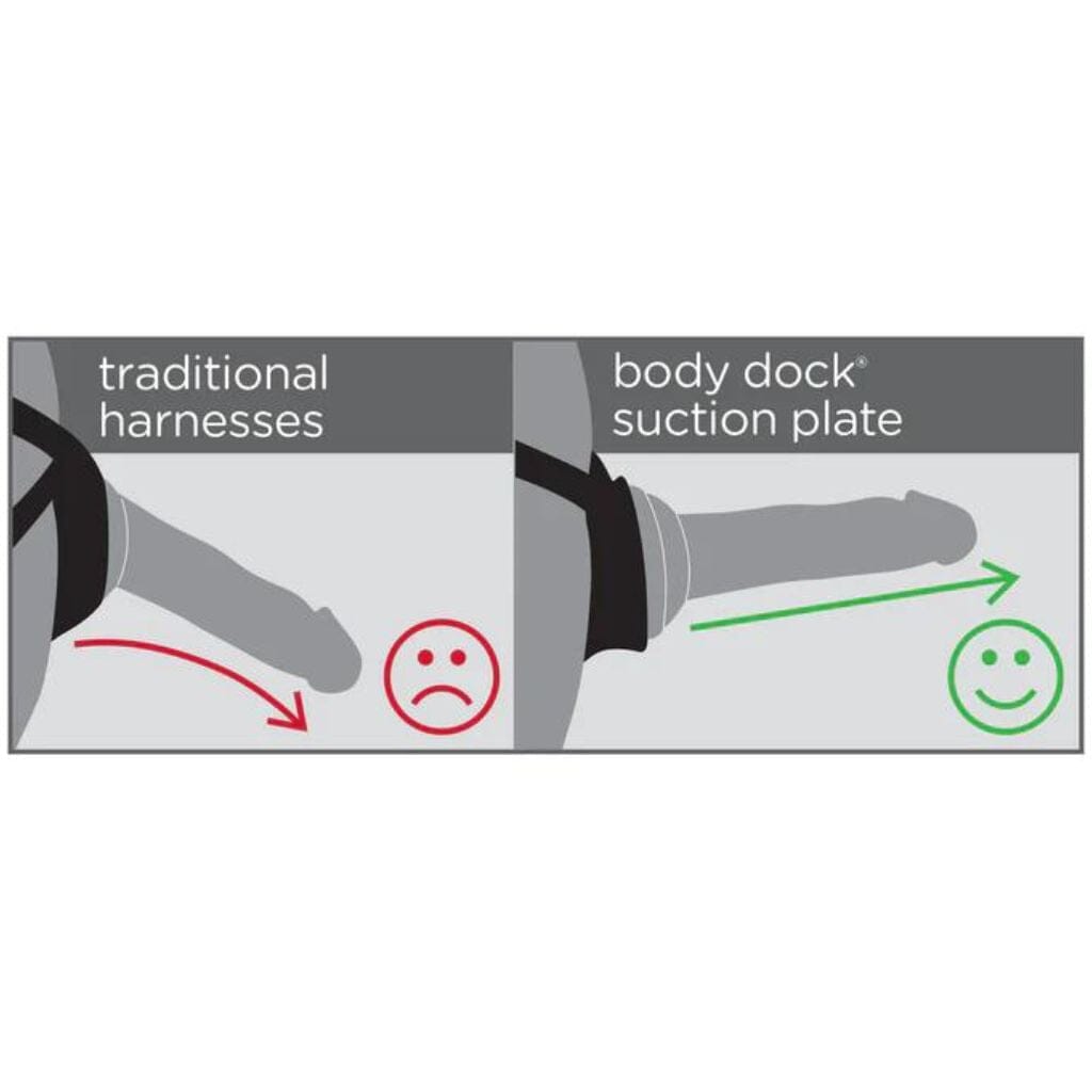 Body Dock SE Strap-On Kit with 5" Platinum Silicone Dildo