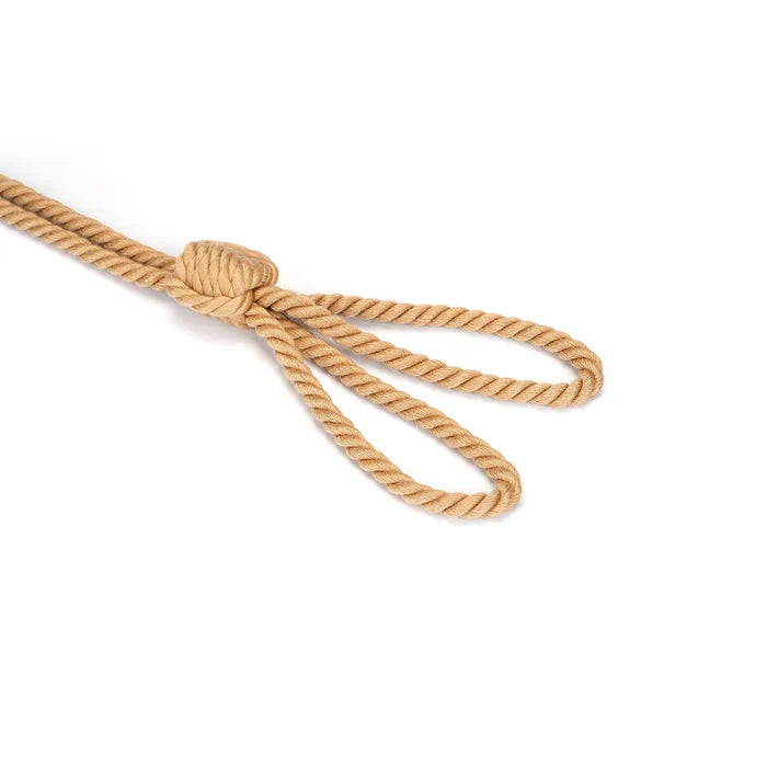 Shibari Bondage Rope Wrist Cuffs & Lead