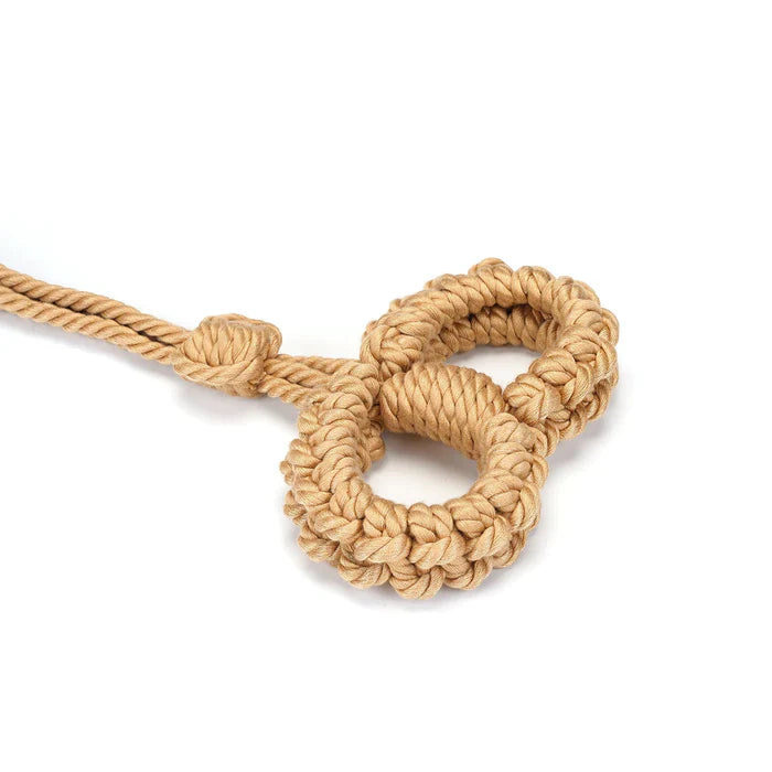 Shibari Bondage Rope Wrist Cuffs & Lead