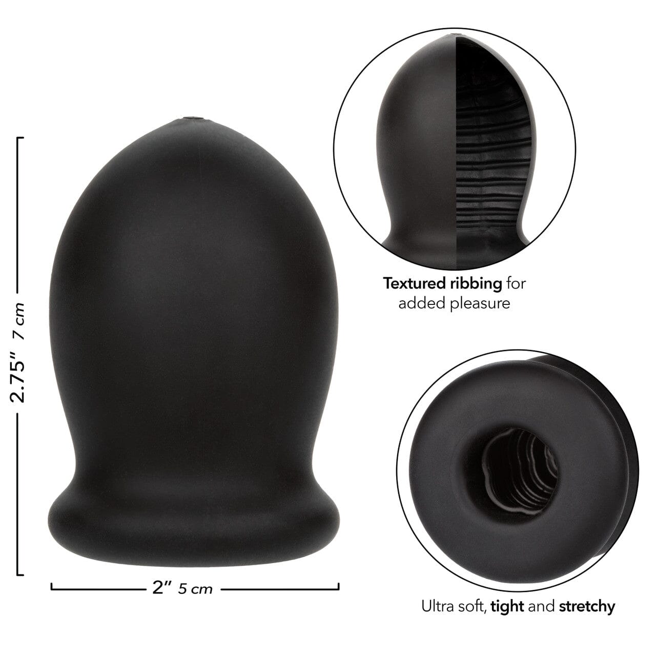 Boundless Rechargeable FTM Vibrating Stroker - Soft Silicone Glans Vibrator