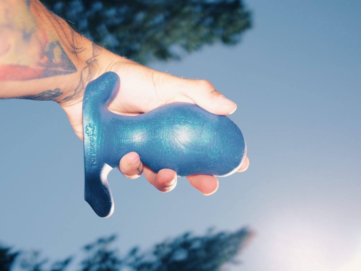 Oxballs Ergo Soft Blueballs Silicone Butt Plug, 5 Sizes