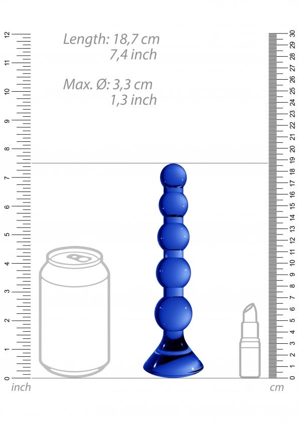 Stretch Glass Anal Beads by Chrystalino