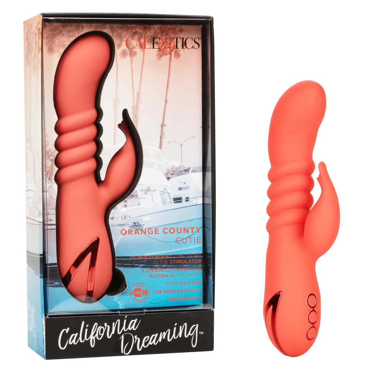Orange County Cutie Thrusting Rabbit Vibrator