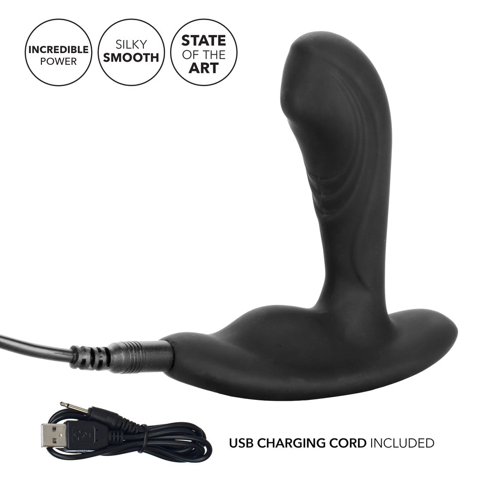 Eclipse Tapered Roller Ball Probe - Vibrating Stroking Butt Plug