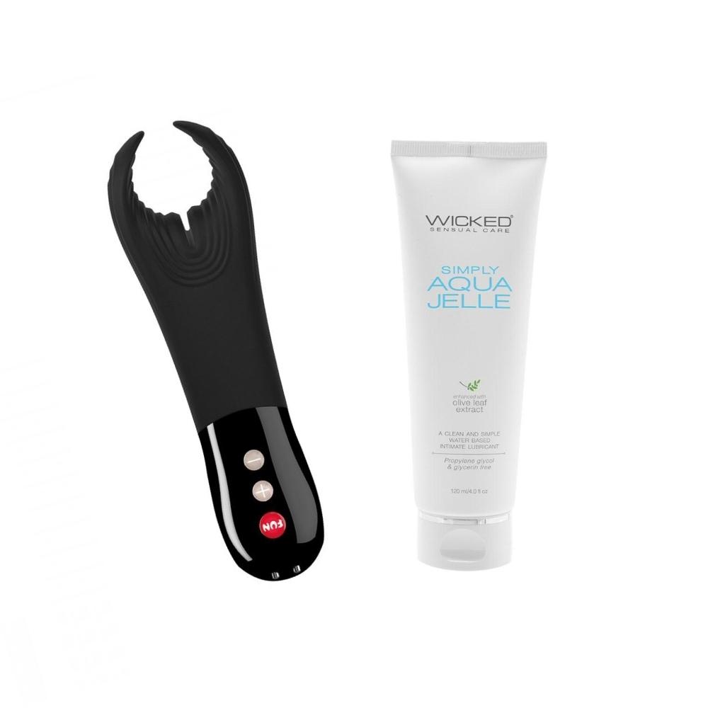 Fun Factory Manta Penis Vibrator + Free Aqua Jelle Lube Bundle