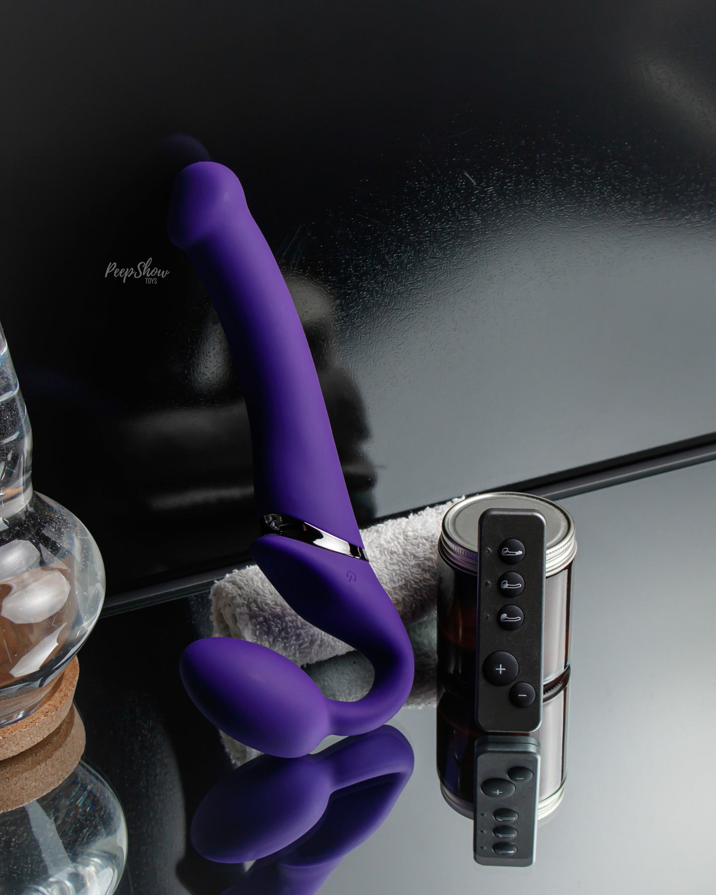 Strap-On-Me Vibrating Bendable Strap-On Dildo with Remote Control