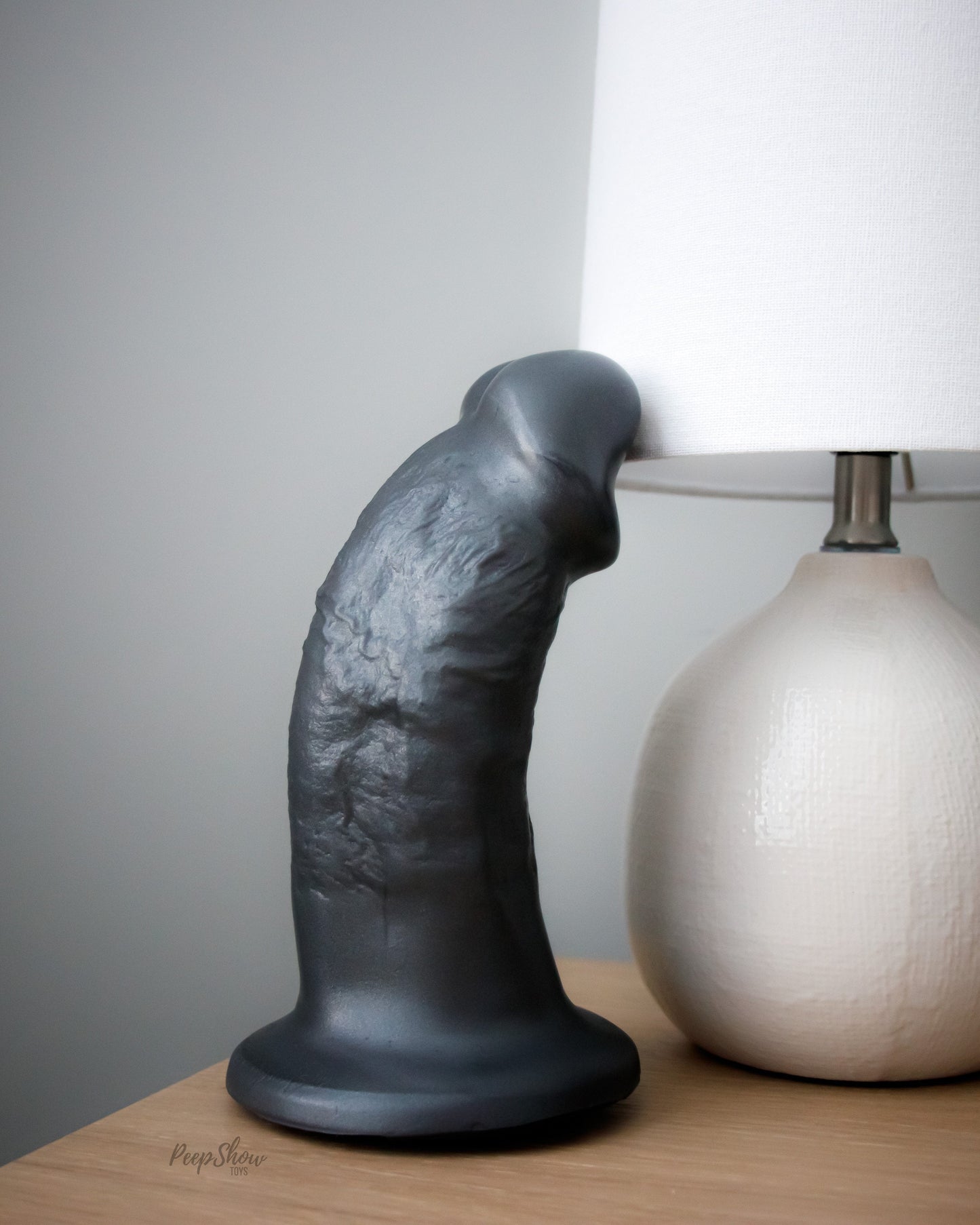 SquarePegToys® Steve Harness - Suction Cup, SuperSoft Silicone Dildo