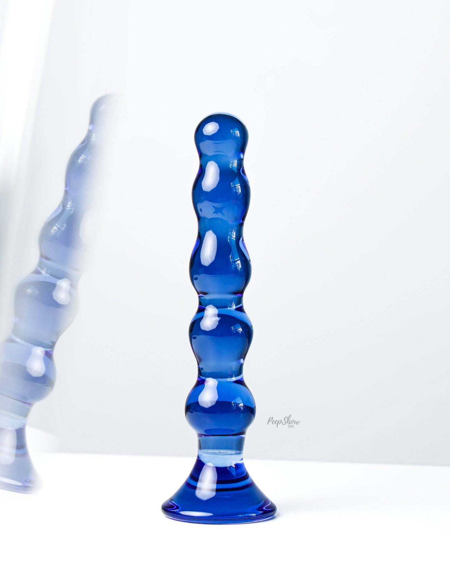 Stretch Glass Anal Beads by Chrystalino