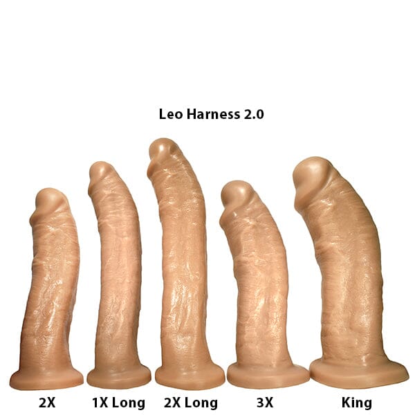SquarePegToys® Leo Harness SuperSoft Silicone Dildo