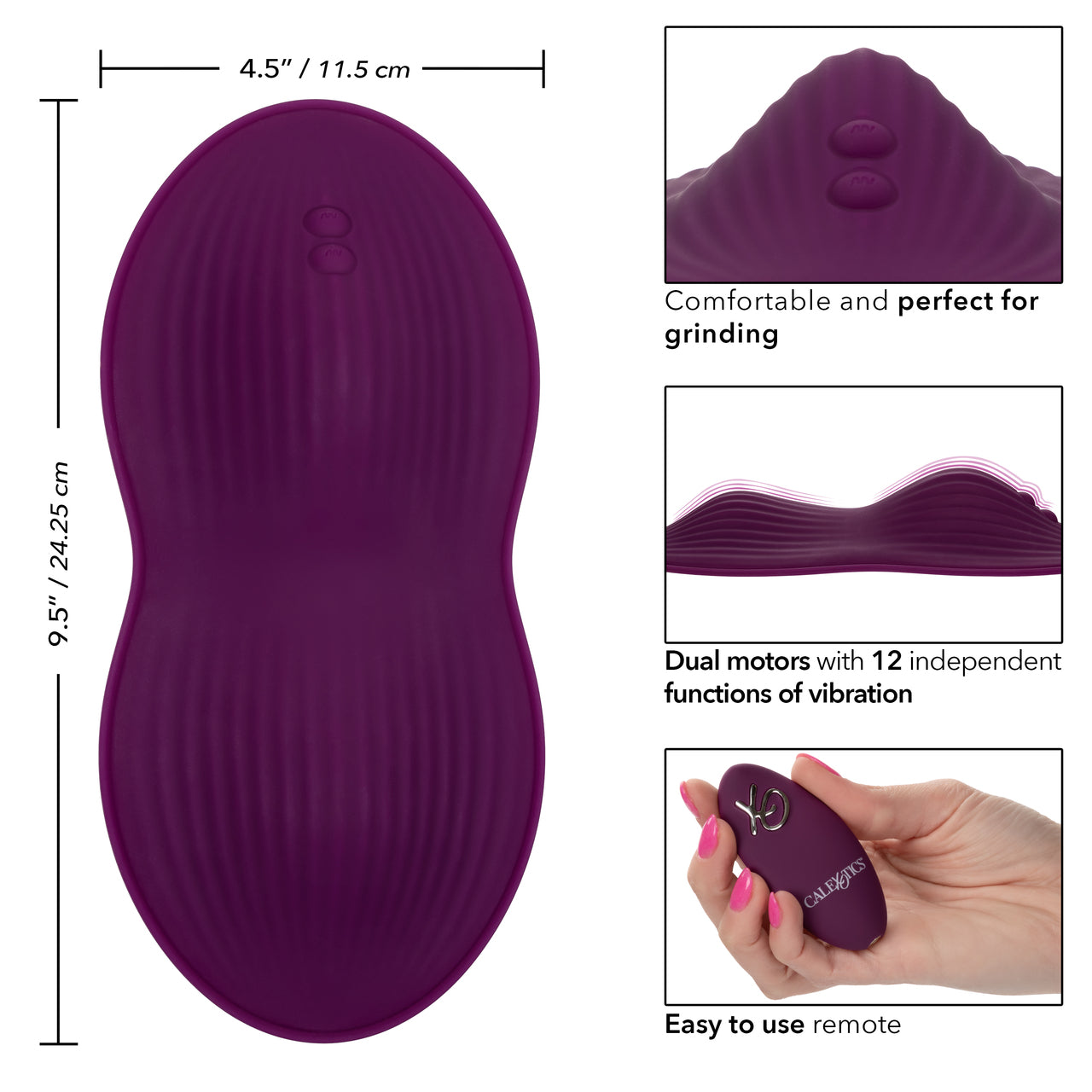 Lust Remote Control Dual Rider - Grind Pad Vibrator