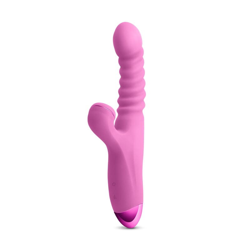 Luxe Nova Thrusting Throbbing Dual-Stimulation Vibrator