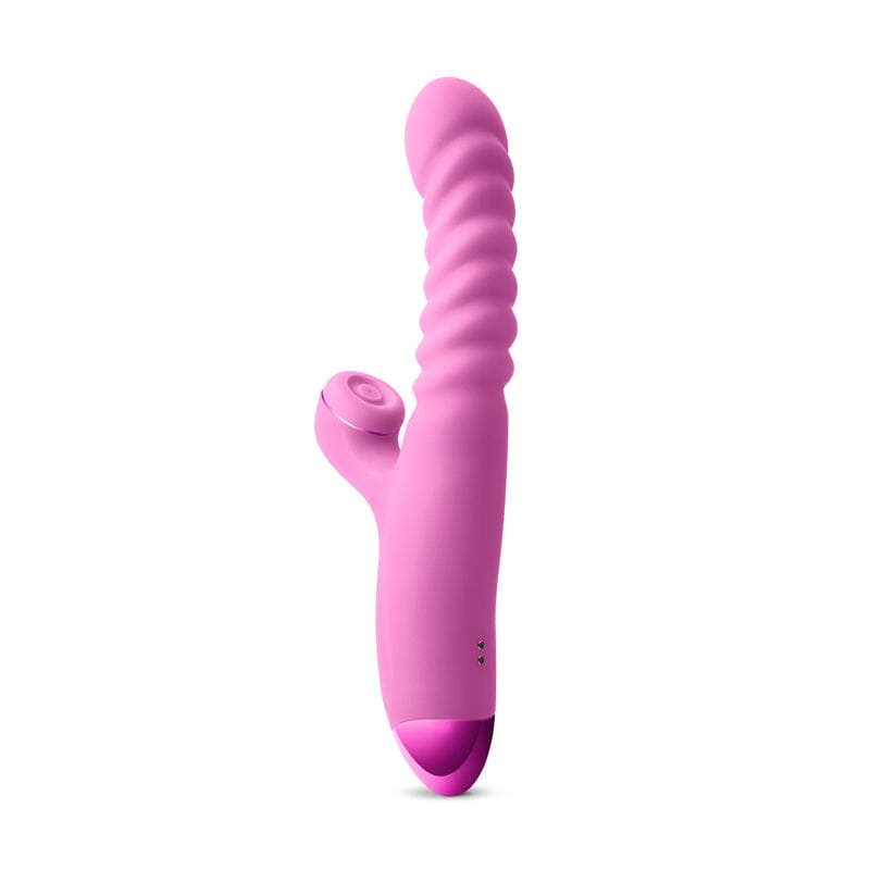 Luxe Nova Thrusting Throbbing Dual-Stimulation Vibrator