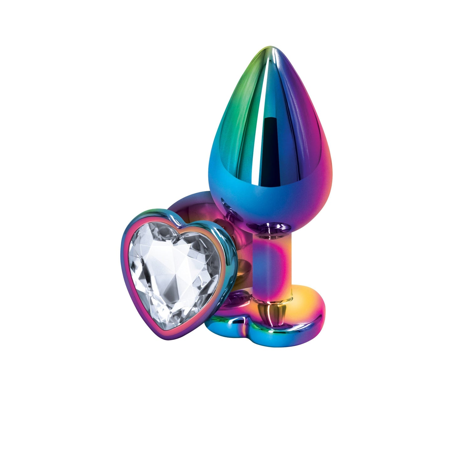 Rear Assets Multi-Color + Gem Heart Anal Plug by NS