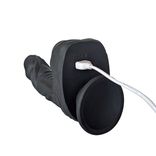 Naked Addiction Demon Noir - 8.6" Thrusting & Vibrating Dildo