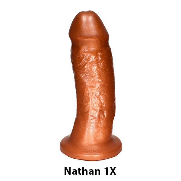 SquarePegToys® Nathan Harness - Suction Cup, SuperSoft Silicone Dildo