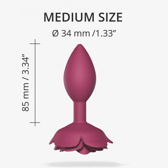 Open Roses Silicone Anal Plug