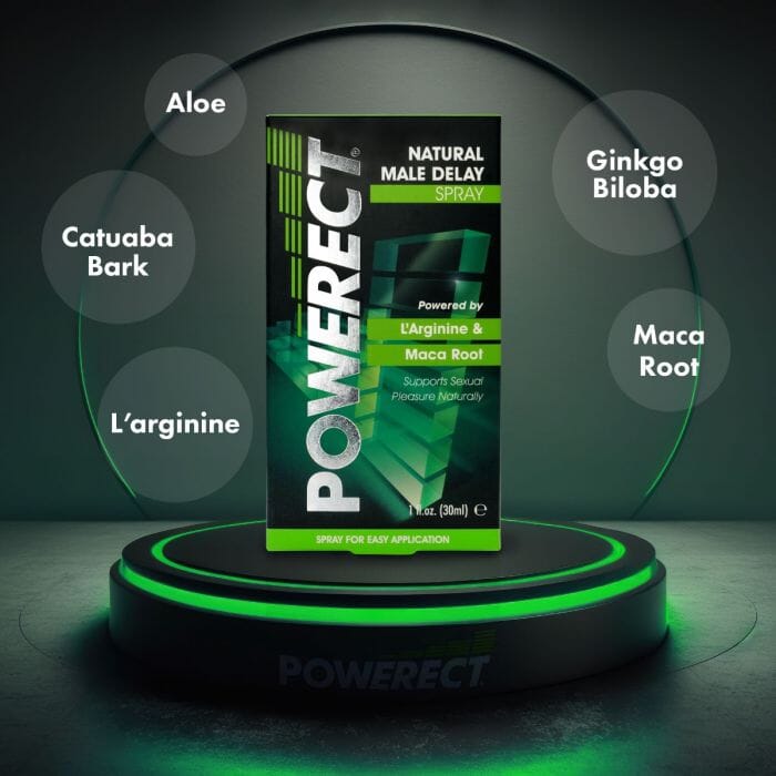 Powerect Natural Delay Spray - Penis Enhancement Spray