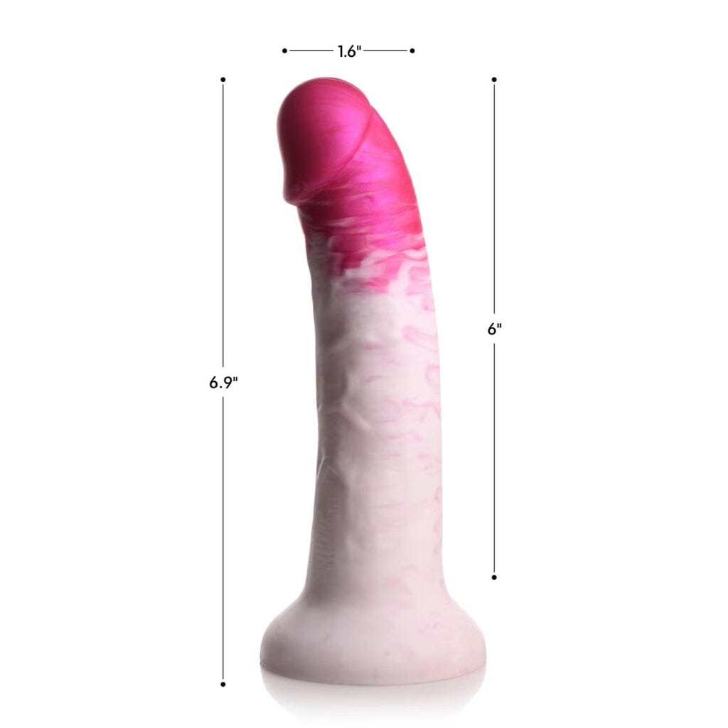 Real Swirl 7" Marbled Silicone Dildo
