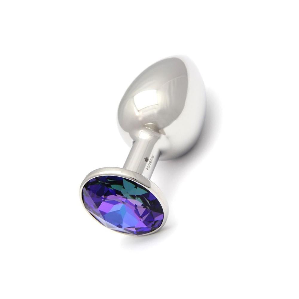 Rosebuds Stainless Steel Butt Plug - Heliotrope - 2 Sizes