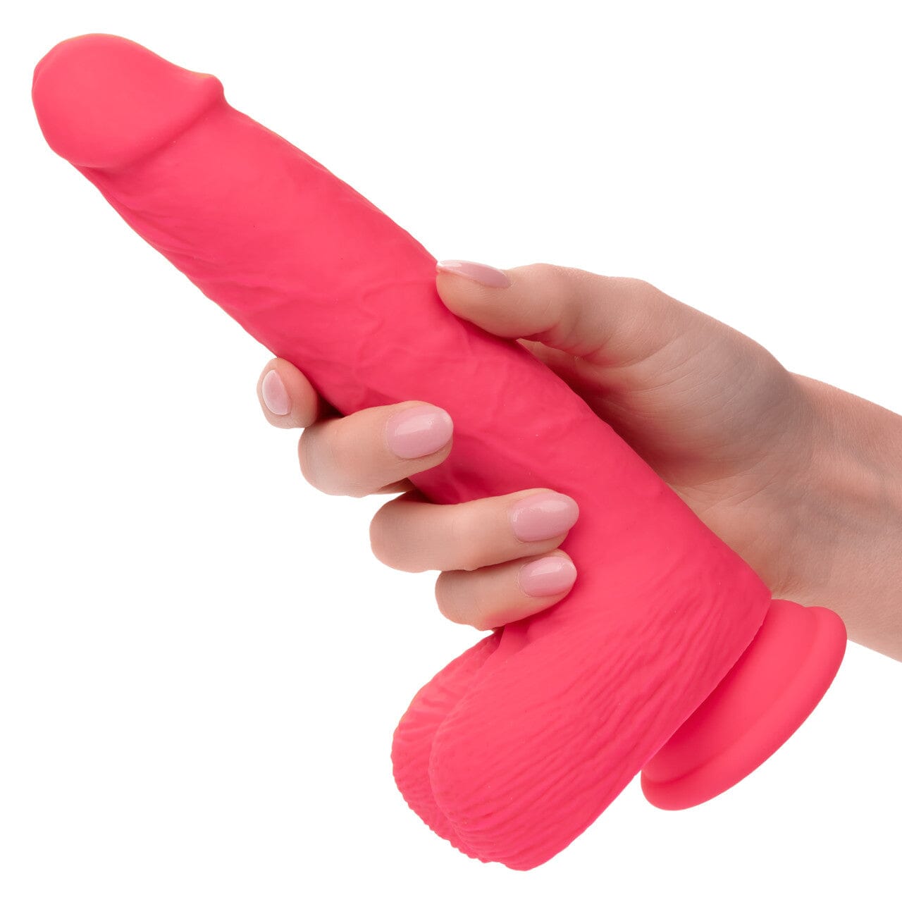 Rumbling & Thrusting Silicone Stud - Screwing + vibrating dildo