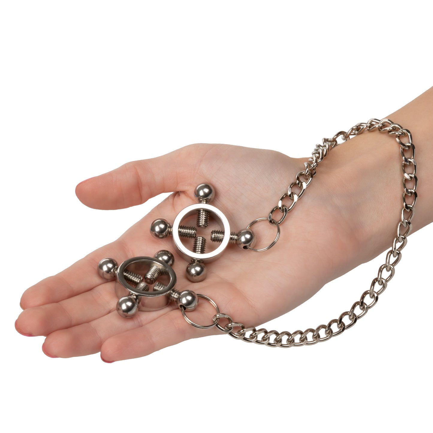 Nipple Grips Rings with Chain