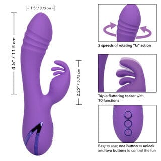California Dreaming West Coast Wave Rider - Rotating + Fluttering Rabbit Vibrator