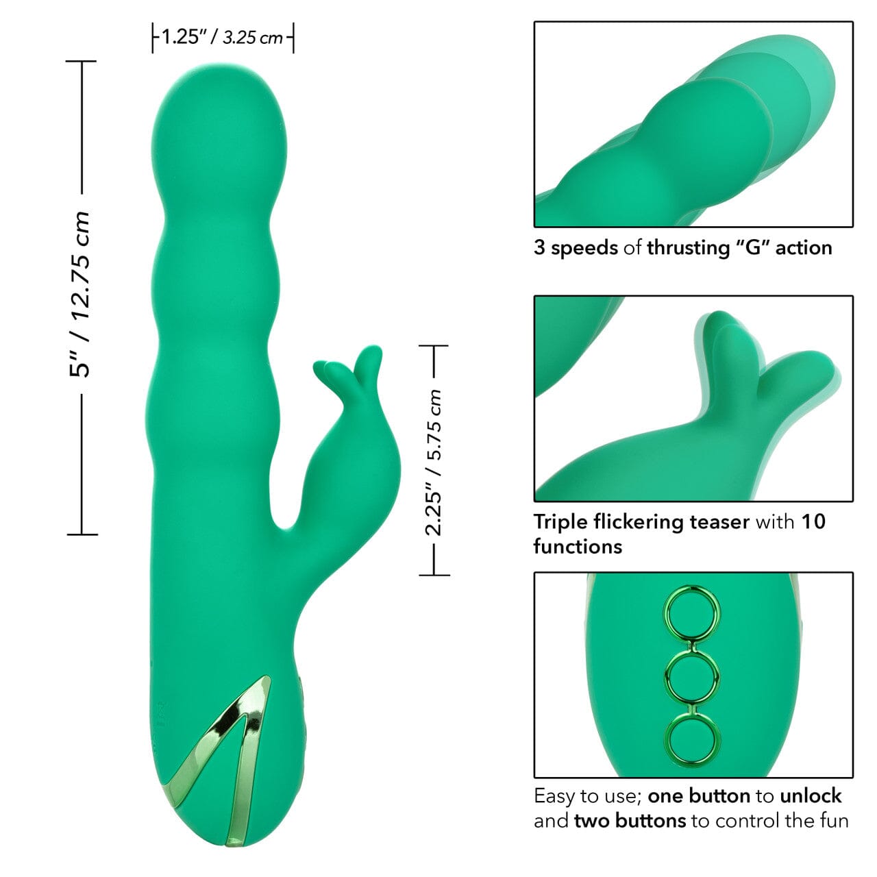 California Dreaming Sonoma Satisfier - Thrusting + Fluttering Rabbit Vibrator