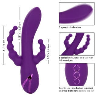 California Dreaming LB Bootylicious - Triple-Stimulation Rabbit Vibrator