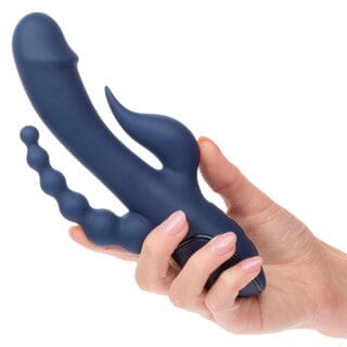 III Triple Orgasm - Fluttering Rabbit Vibrator with Anal Beaded Probe