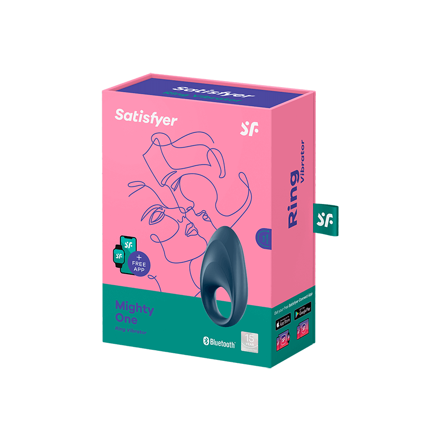Satisfyer Mighty One Vibrating Cock Ring with Long-Distance App Control