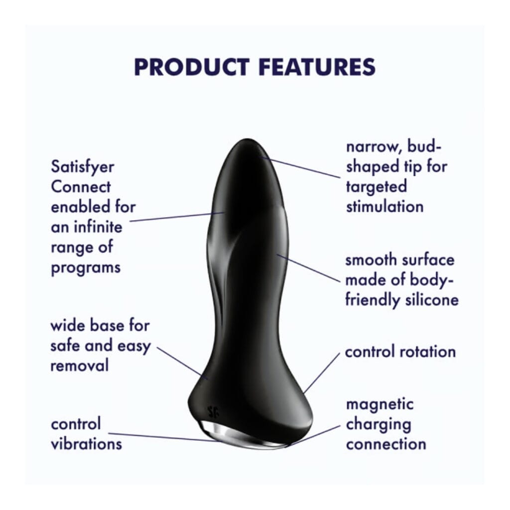 Satisfyer Rotator Plug 1+ Connect App - Rotating, Vibrating Anal Plug