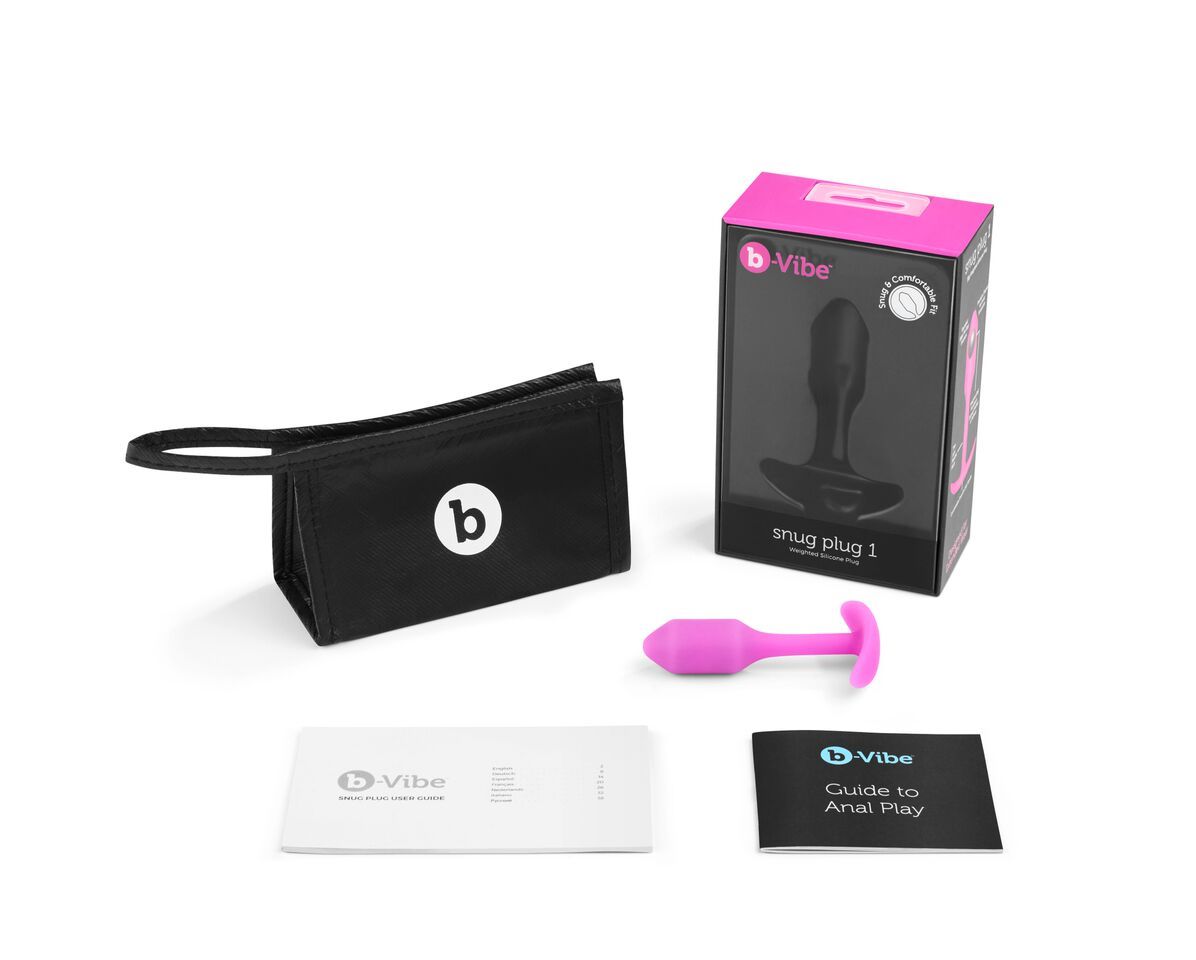b-Vibe Snug Plug Weighted Silicone Butt Plugs - 7 Sizes
