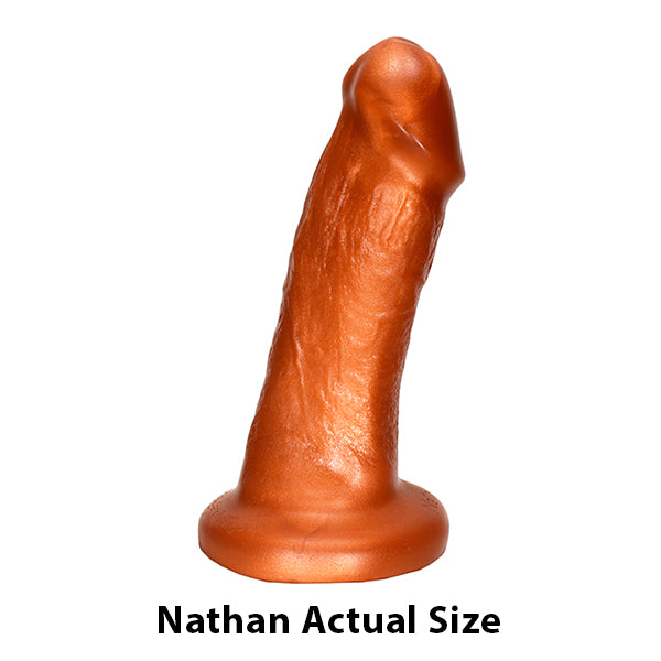 SquarePegToys® Nathan Harness - Suction Cup, SuperSoft Silicone Dildo
