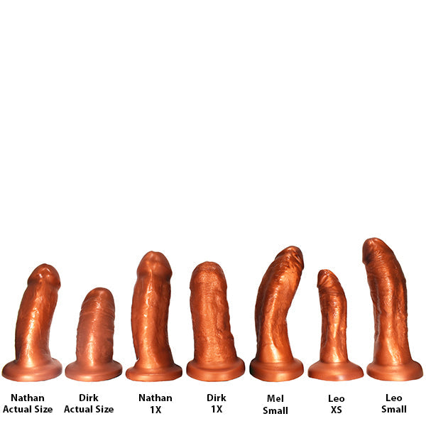 SquarePegToys® Nathan Harness - Suction Cup, SuperSoft Silicone Dildo