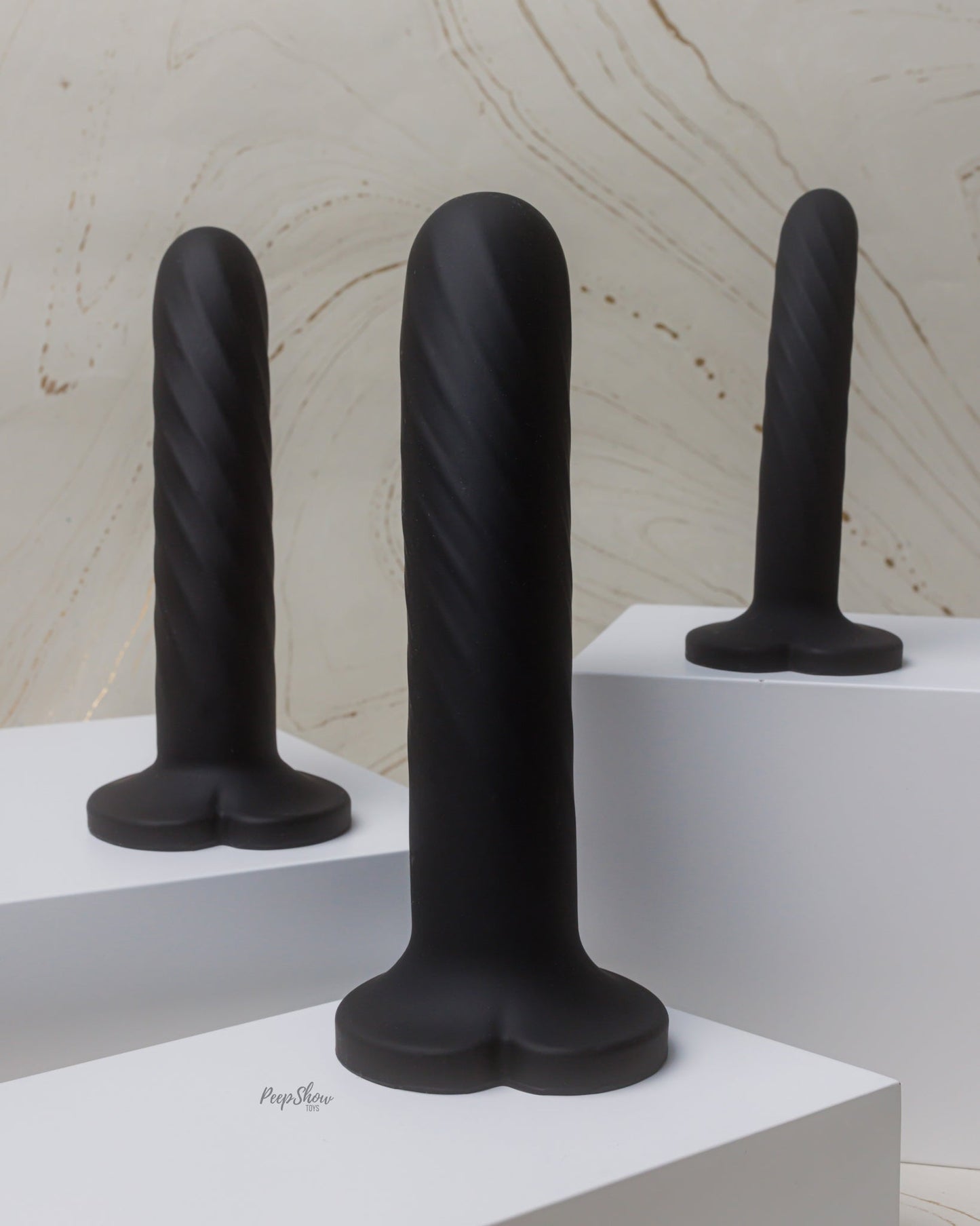 Blush Temptasia Twist Kit Silicone Suction Cup Dildos, Set of Three