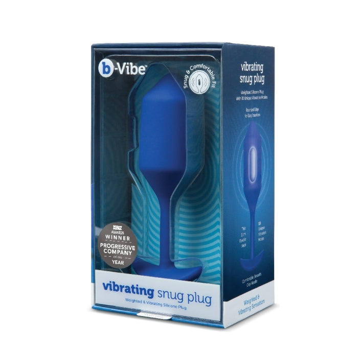 b-Vibe Advanced Vibrating Snug Plug with Free Lube Bundle