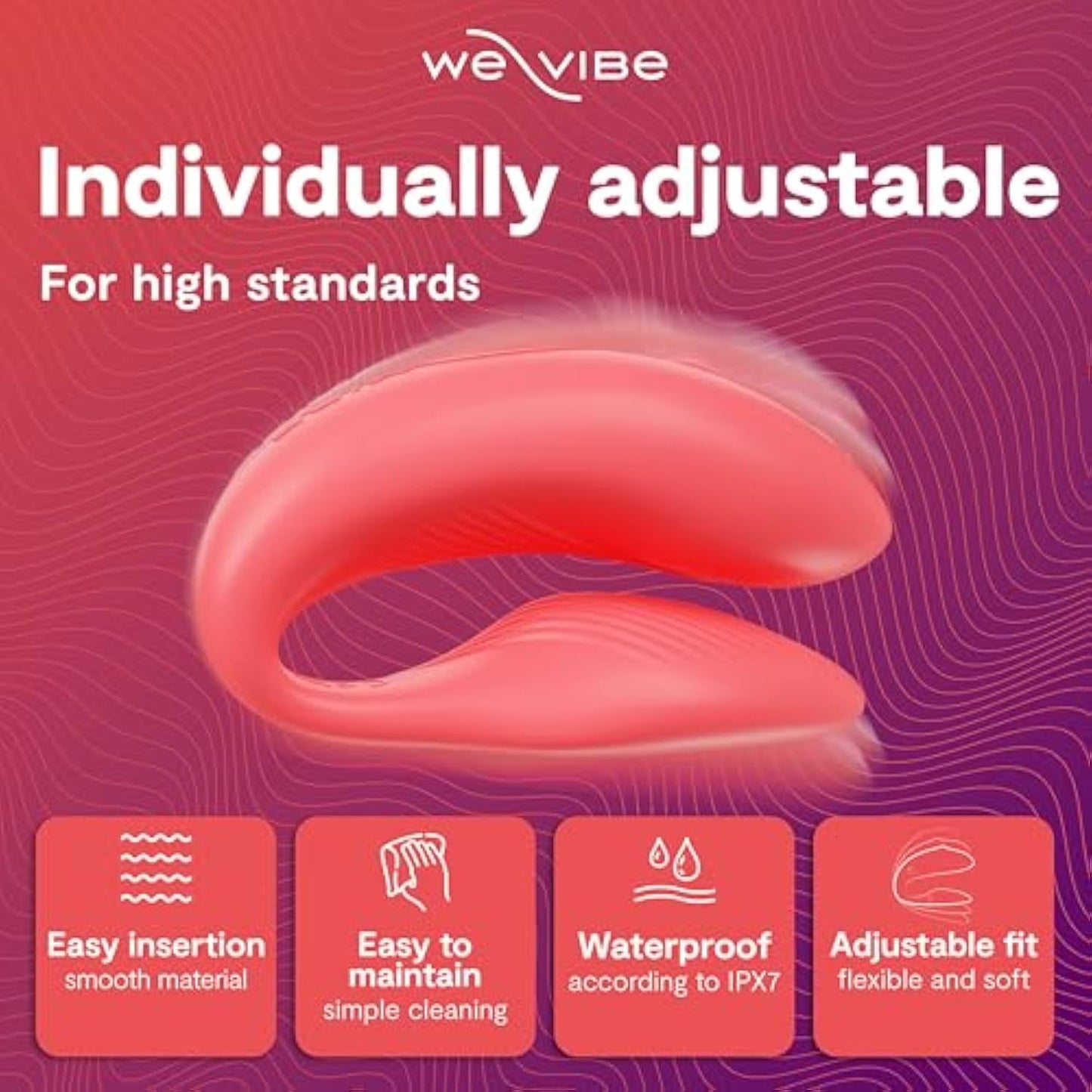 We-Vibe Chorus Vibrating Sex Toys for Couples Remote Control Vibrator Wearable
