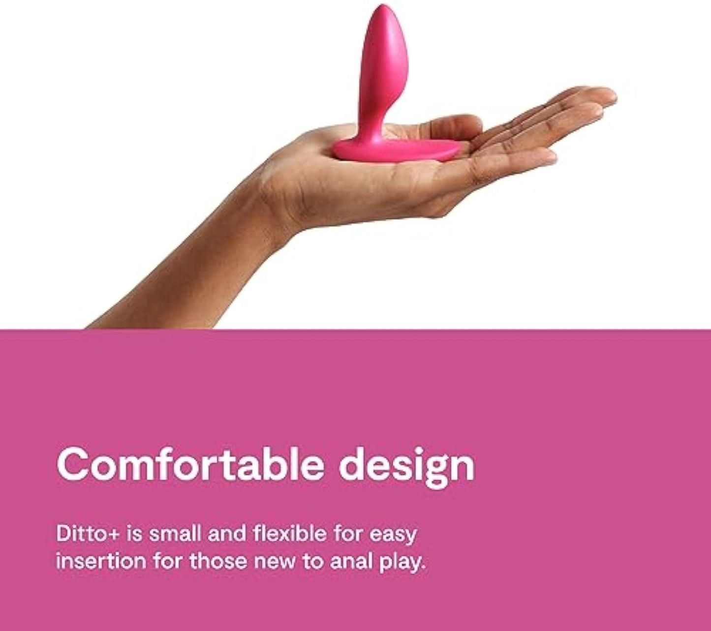We-Vibe Ditto+ Vibrating Butt Plug App & Remote Control Vibe for Men